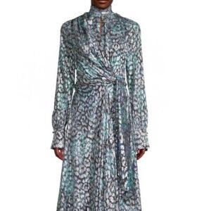 JONATHAN SIMKHAI Metallic Silk-Blend Sheath Gown